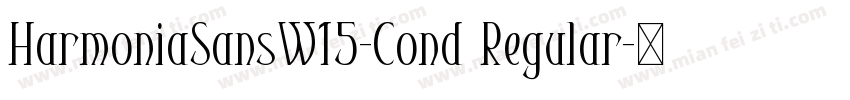 HarmoniaSansW15-Cond Regular字体转换